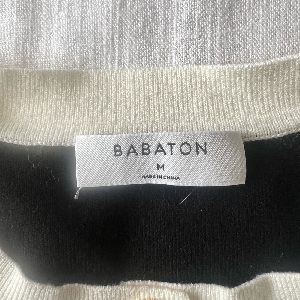 Babaton Black Jacket with Cream Contrast Trim - Never Worn! - Picture 3 of 4
